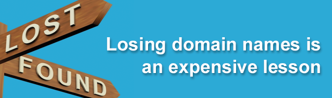 Stop losing domain names due to laziness and carelessness.