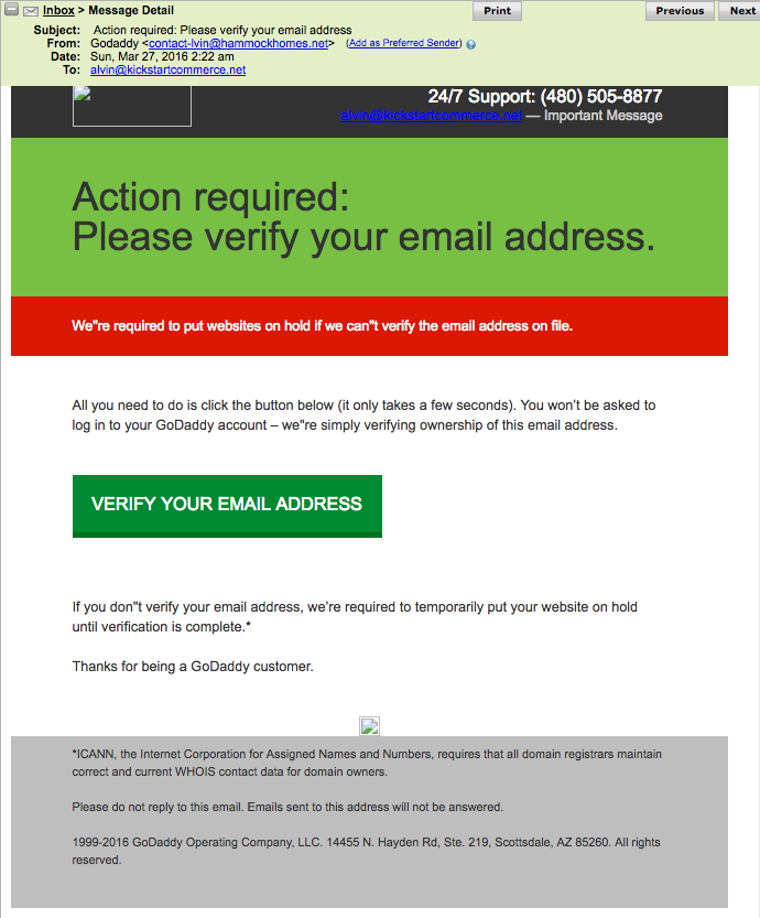 How GoDaddy accounts and domains are stolen one email at a time