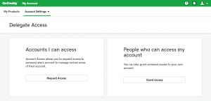 GoDaddy Delegate Access