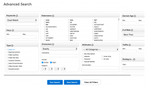 Saved Search Feature - Advance Search Attributes