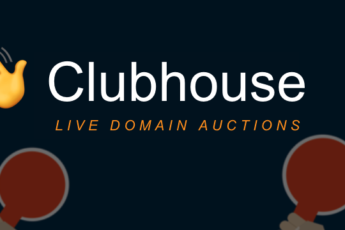 Clubhouse - LIVE domain auction disruption.
