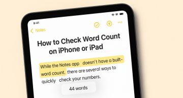 How to Check Word Count in Apple Notes on iOS.